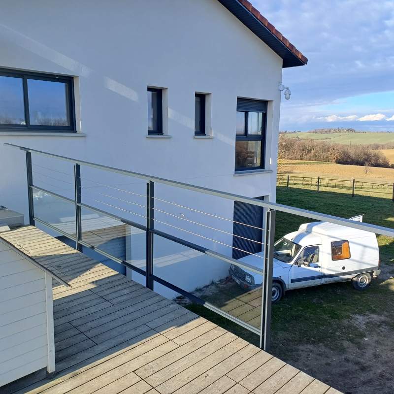 Photo de notre réalisation : Garde corps