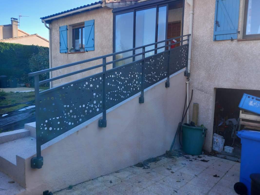 Photo de notre réalisation : Garde corps
